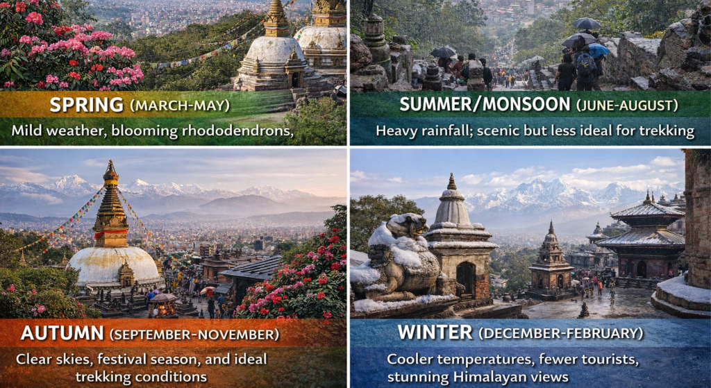 Kathmandu weather by season for first-time visitors