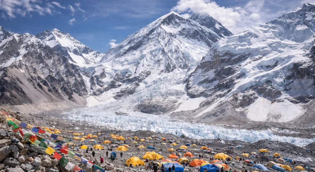 Everest Base Camp trek, one of the best places to visit in Nepal for first-time trekkers