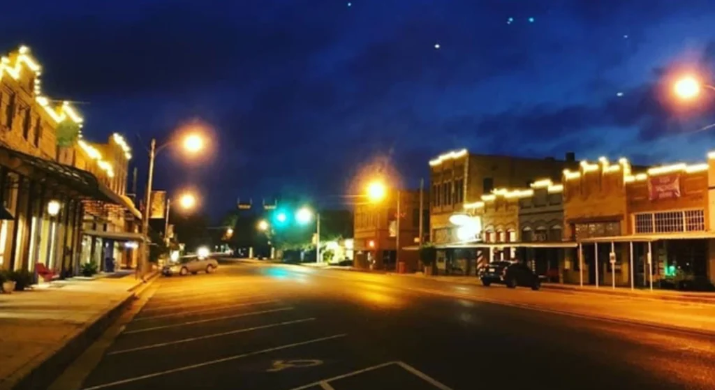 Historic downtown Elgin Texas, small town near Austin