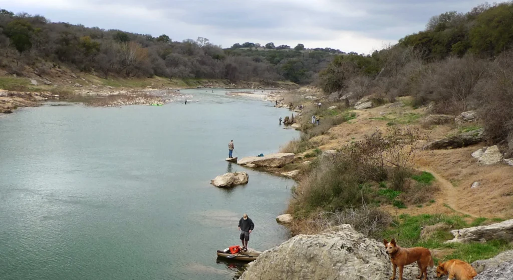 Milton Reimers Ranch Park limestone cliffs near Austin