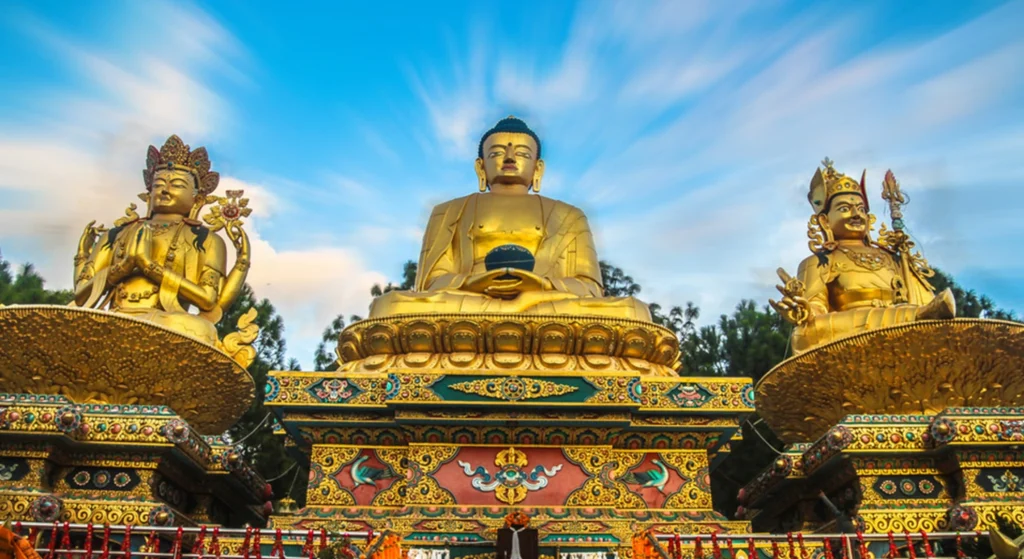 Swayambhunath Stupa overlooking Kathmandu Valley, one of the best places to visit in Nepal