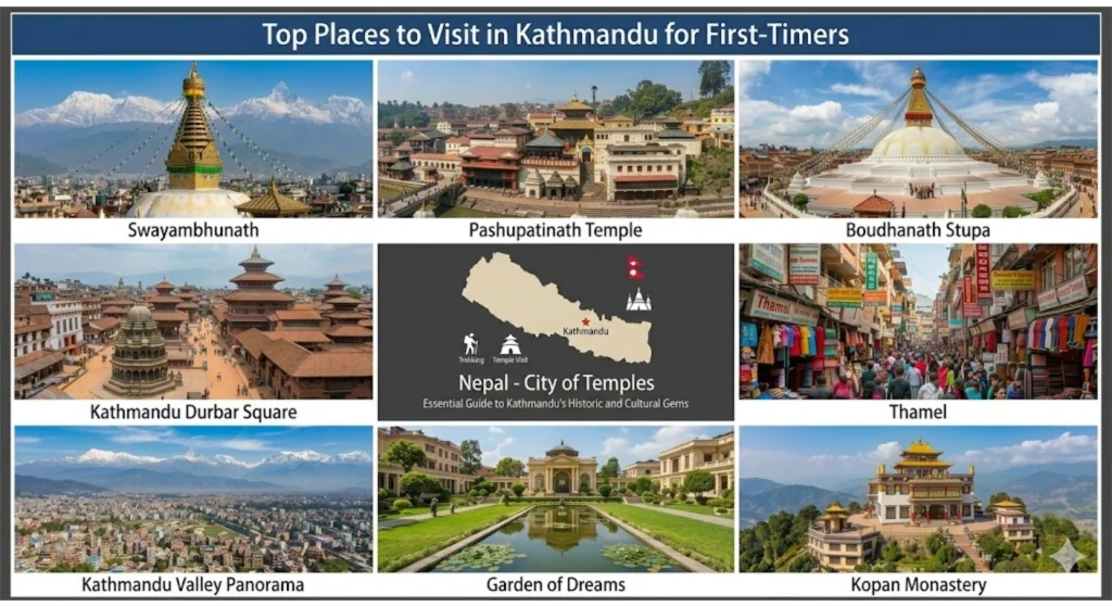 Top tourist attractions in Kathmandu Nepal