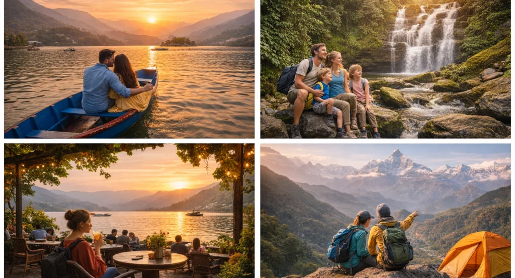 Pokhara tourism destination famous for lakes and Himalayan views